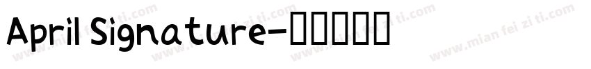 April Signature字体转换